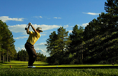 Evening Drive ... This image of Germany's golf master Bernhard Langer is a good example of the rule of thirds.